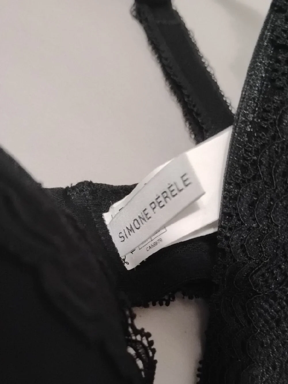 Simone Perele Everyday Lace Trim Black Push-Up Bra